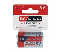 BC 6F22 Extra Power Zinkochloridová 9V/1ks